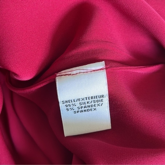 Diane von Furstenberg DVF "Morana" Raspberry Sleeveless Silk Dress Size 2 - Picture 5 of 10